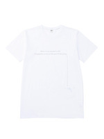 メッセージプリントTシャツ/ホワイト(001)
