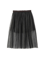 ラメチュールスカート/ブラック(019)