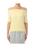 リブニットプルオーバー/イエロー系(032)