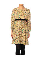 レースウエストフラワーワンピース/ベージュ系(143)