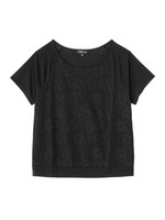 レースレイヤードラグランカットソー/グレー系(912)