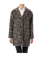 レオパード柄ジャカードコート/グレー系(112)