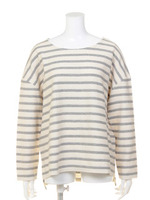 ワイドボーダー裏毛PO/L/GRY