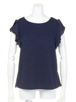 ワッフル後ろねじりP/O/ブルー