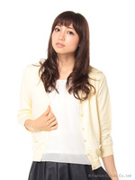 配色レースインナーチューリップ袖E//クリーム