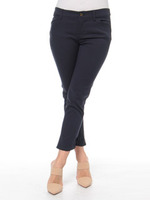 綿ギャバクロップド裾リボンPN/シロ