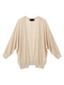 [L]ドルマンスリーブニットカーディガン/ベージュ系(052)