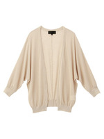 [L]ドルマンスリーブニットカーディガン/ベージュ系(052)