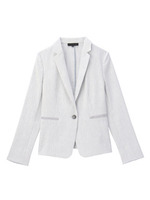 ストライプテーラードジャケット/ブルー(392)