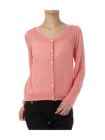 ビジューボタンニットカーディガン/ピンク系(072)