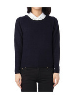 2WAYビジュー衿付きニット/ネイビー(093)