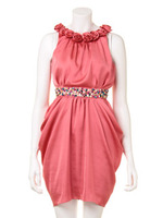 [L.B CANDY STOCK]バラモチーフワンピース/BLU