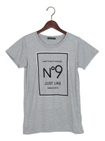 NO／半袖Tシャツ/グレー