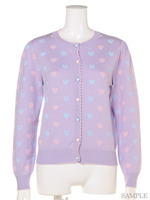 キャンディハーツフリントカーディガン/ラベンダー