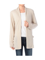 スラブトッパーカーディガン/ベージュ(052)