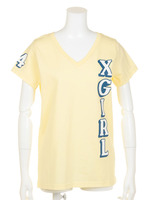 TEAM S/S V-NECK TEE/YELLOW