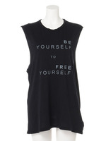 【GOOD HYOUMAN】FREEYOUR CUT OFF TANK TOP/FADED BLACK