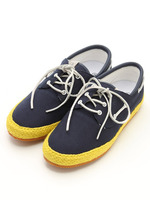 【UBIQ】ユー バイ ユービック ビートルエスパドリーユタイプ スニーカー/NAVY/YELLOW