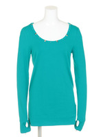 ランダムスタッズインナーロンT/エメラルドグリーン