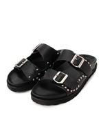 FABIO RUSONI STUDS SANDAL/ブラック(019)