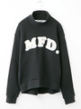 MOCK-NECK SWEAT TOP/BLACK