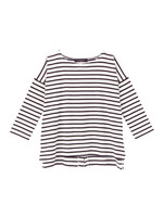 SACRA バックリボンボーダーカットソー/ホワイト(301)