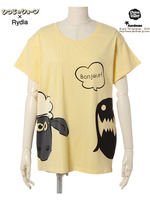 ひつじのショーン×ボンジュールコビーTシャツ/レモン