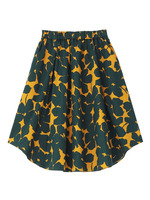 イレギュラーヘムフラワープリントスカート/イエロー系(133)