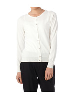 クルーネックニットカーディガン/ブルー(092)