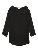 シースルチェックチュニック/BK