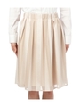 シフォンシャイニーストライプスカート/ベージュ(352)