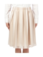 シフォンシャイニーストライプスカート/ベージュ(352)