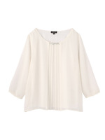 タックビジューブラウス/ライトグレー(011)