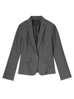 ピンストライプテーラードジャケット/グレー系(312)