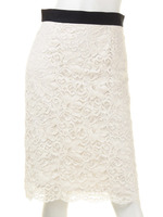 フラワーレーススカート/ピンク