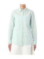 ブロードギンガムチェックシャツ/ライトグリーン(221)