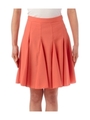 マチ付きフレアスカート/オレンジ系(074)