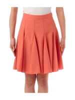 マチ付きフレアスカート/オレンジ系(074)