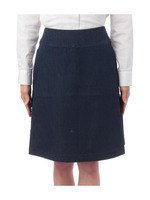 ミディ丈フレアデニムスカート/ホワイト(001)