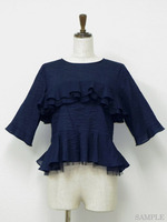 ローンチュールブラウス/NAV