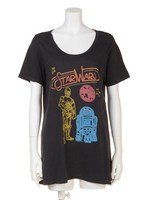 NEON STAR WARS　チュニックTシャツ/Jet Black