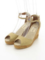 【GAIMO】セパレートジュートサンダル/ゴールド雑材