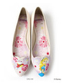 ●Disney Alice in Wonderland●Flower pointy toe flats/PINK