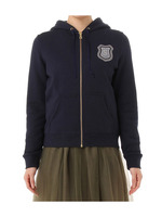 エンブレム刺しゅう裏毛パーカ/アイボリー(004)