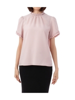 ギャザーフリルブラウス/ピンク系(071)