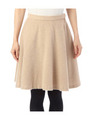 シャギーフレアスカート/ライトベージュ(051)