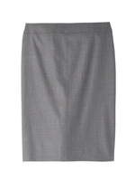 シルクウールマーメイド風スカート/グレー系(412)