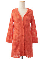 フードツキロングガウン/ラベンダー