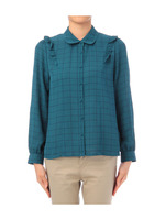 肩フリルブラウス/ホワイト(004)