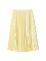 膝下丈プリーツスカート/ブルー系(091)